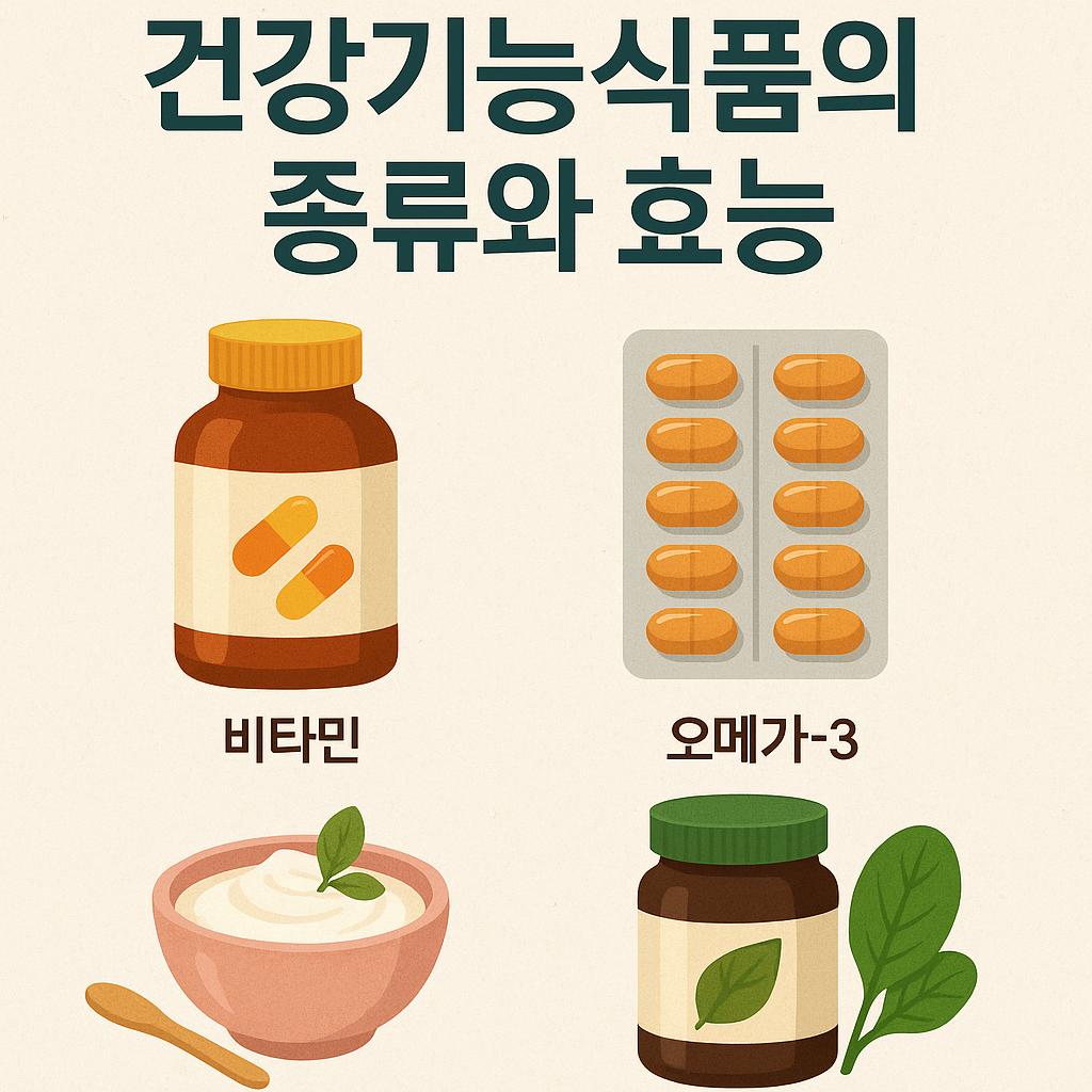 건강기능식품의 종류와 효능